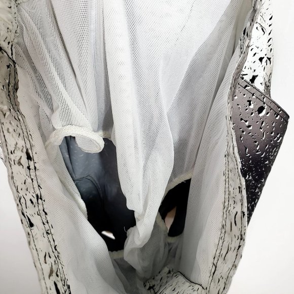 DWG Mens Black White Rain Drop Board Shorts 36 SPF 50 Beach Summer Wear Mid Rise - Picture 8 of 10